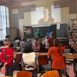 Klas met leerlingen eerste graad van IMK